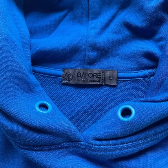 G/Fore French Women's Hooded Sweatshirt Gold Clothing Large - Picture 7 of 13